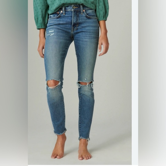 Lucky Brand Ava Mid-Rise Blue Denim Jeans - Picture 2 of 14